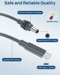 Starlink Mini USB-C to DC Power Cable 6.5FT Black Portable Accessory by Deal US
