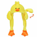 Bubblepompom Duck Plush Hat with Ears Yellow 22" Size 22" by Deal US