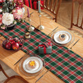 Buffalo Plaid Cotton Table Runner Reversible Red Green 14x84 Inch by Deal US