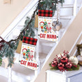 TSUYAWU Cat Mama Christmas Stocking Holiday Decoration 18x12 Inch by Deal US
