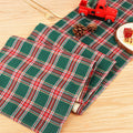 Buffalo Plaid Cotton Table Runner Reversible Red Green 14x84 Inch by Deal US