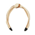 Glamlily Woven Knotted Headbands with Faux Leather Accents 4 Pack Multi by Deal US