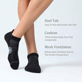NTCARE Men's Ankle Running Socks Cushioned Low Cut White 6 Pack Size M by Deal US
