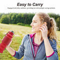 Mitour Collapsible Silicone Water Bottle 550ml Red BPA Free Foldable Reusable by Deal US