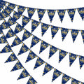 Mr. Onederful 1st Birthday Boy Triangle Banner Blue Party Decorations by Deal US