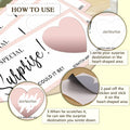 2 Set Surprise Scratch Cards 3x8" Travel Gift Pink B08 Birthday Wedding by Deal US