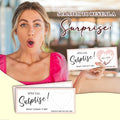 2 Set Surprise Scratch Cards 3x8" Travel Gift Pink B08 Birthday Wedding by Deal US