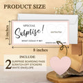 2 Set Surprise Scratch Cards 3x8" Travel Gift Pink B08 Birthday Wedding by Deal US