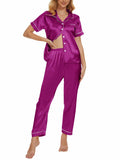 VENTELAN Women's Pajama Set Super-Soft Short & Long Sleeve Pants Size 2XL by Deal US