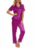 VENTELAN Women's Pajama Set Super-Soft Short & Long Sleeve Pants Size 2XL by Deal US