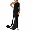 Women's Sexy Open Back Bodycon Maxi Dress Sleeveless Black Size S by Deal US