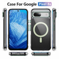 Coccoee Google Pixel 8A Case Magnetic Slim Shockproof Light Green Cover by Deal US
