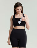 POSHDIVAH Nursing Bra Front Zip Padded Maternity Sports Tank Top Black Size M by Deal US