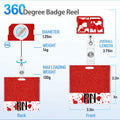 RN Nurse Badge Reel Set – Student & RN ID Clip Red Alligator Card Holder Red by Deal US