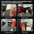 POWER GUIDANCE Fitness Knee Wraps 5mm Thickness 2 Pack Size M by Deal US