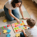 LovesTown Montessori Wooden Number & Shape Puzzles Kids Educational Toy by Deal US