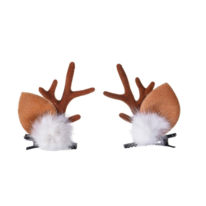 Christmas Reindeer Antlers Headband Pine Cone Hair Accessories Festive by Deal US