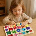 LovesTown Montessori Wooden Number & Shape Puzzles Kids Educational Toy by Deal US
