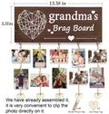 Gaoikerr Grandma's Brag Board Picture Frame Gift Black Grandkids Display by Deal US
