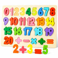 LovesTown Montessori Wooden Number & Shape Puzzles Kids Educational Toy by Deal US