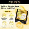 BestBy01/28 BXRUIAGN Snail Mucin Face Mask 96 Hydrogel Korean Skin Care 4pcs by Deal US