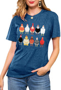 St. Patrick's Day Chickens Shirt Women Green Size 2XL by Deal US