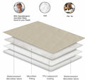 Waterproof Reversible Dog Blanket Leakproof 30x70 Brown Khaki Size 30x70 by Deal US