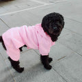 LifeWheel Pet Hoodie Fleece Jumpsuit Winter Warm Cotton Black + Pink Size S M L by Deal US