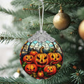 Pumpkin Family Stained Glass Christmas Ornament Holiday Decoration by Deal US