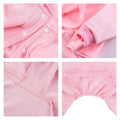 LifeWheel Pet Hoodie Fleece Jumpsuit Winter Warm Cotton Black + Pink Size S M L by Deal US
