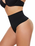 Tummy Control Seamless Thong Shapewear Mid Waist Butt Lifter Black Size XL by Deal US