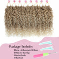 Goddess Locs Crochet Hair 12 Inch 8 Packs River Faux Locs 27/613# Size 12in by Deal US