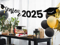 Oudain Glitter Senior 2025 Graduation Cap Banner Congrats Grad Blue by Deal US