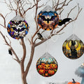 Pumpkin Family Stained Glass Christmas Ornament Holiday Decoration by Deal US