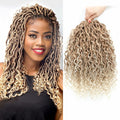 Goddess Locs Crochet Hair 12 Inch 8 Packs River Faux Locs 27/613# Size 12in by Deal US