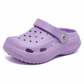WOUEOI Toddler Garden Shoes Cartoon Slides Sandals Clogs Light Purple Size 8 by Deal US
