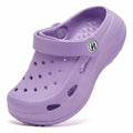 WOUEOI Toddler Garden Shoes Cartoon Slides Sandals Clogs Light Purple Size 8 by Deal US