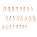 24 Pcs Light Green Press On Nails Short Square Flower Designs Acrylic by Deal US