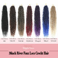Goddess Locs Crochet Hair 12 Inch 8 Packs River Faux Locs 27/613# Size 12in by Deal US