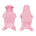 LifeWheel Pet Hoodie Fleece Jumpsuit Winter Warm Cotton Black + Pink Size S M L by Deal US