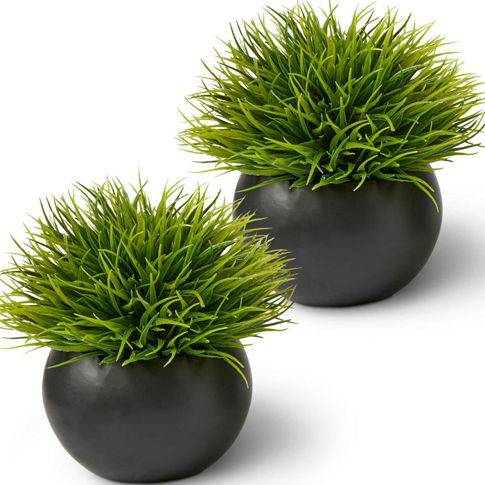 SEEKO Succulents Artificial Plants 2 Pack Indoor Fake Desk Shelf Decor by Deal US
