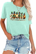 St. Patrick's Day Chickens Shirt Women Green Size 2XL by Deal US