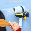 RAUWIZX Wall Mounted Hair Dryer Rack Adjustable 360° Rotating Holder by Deal US