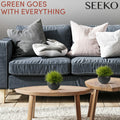 SEEKO Succulents Artificial Plants 2 Pack Indoor Fake Desk Shelf Decor by Deal US