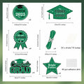 JOYMEMO Graduation Party Centerpiece Sticks 24pcs Teal Black 2025 by Deal US