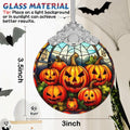 Pumpkin Family Stained Glass Christmas Ornament Holiday Decoration by Deal US