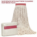 Matthew Cleaning 20oz Cotton Floor Mop Refill 6Pack White Heavy Duty by Deal US