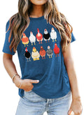 St. Patrick's Day Chickens Shirt Women Green Size 2XL by Deal US