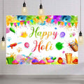 MEHOFOND Happy Holi Backdrop Festival Party Decorations 7x5ft by Deal US