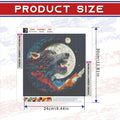Focart Wolf Diamond Painting Kit 12x12 DIY Round Crystal Rhinestone Art by Deal US